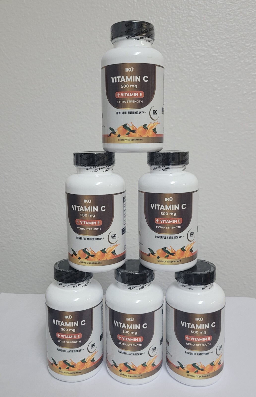 Vitamin C 500 mg+Vitamin E- 60 Soft gels, Powerful Antioxidant and Immune System