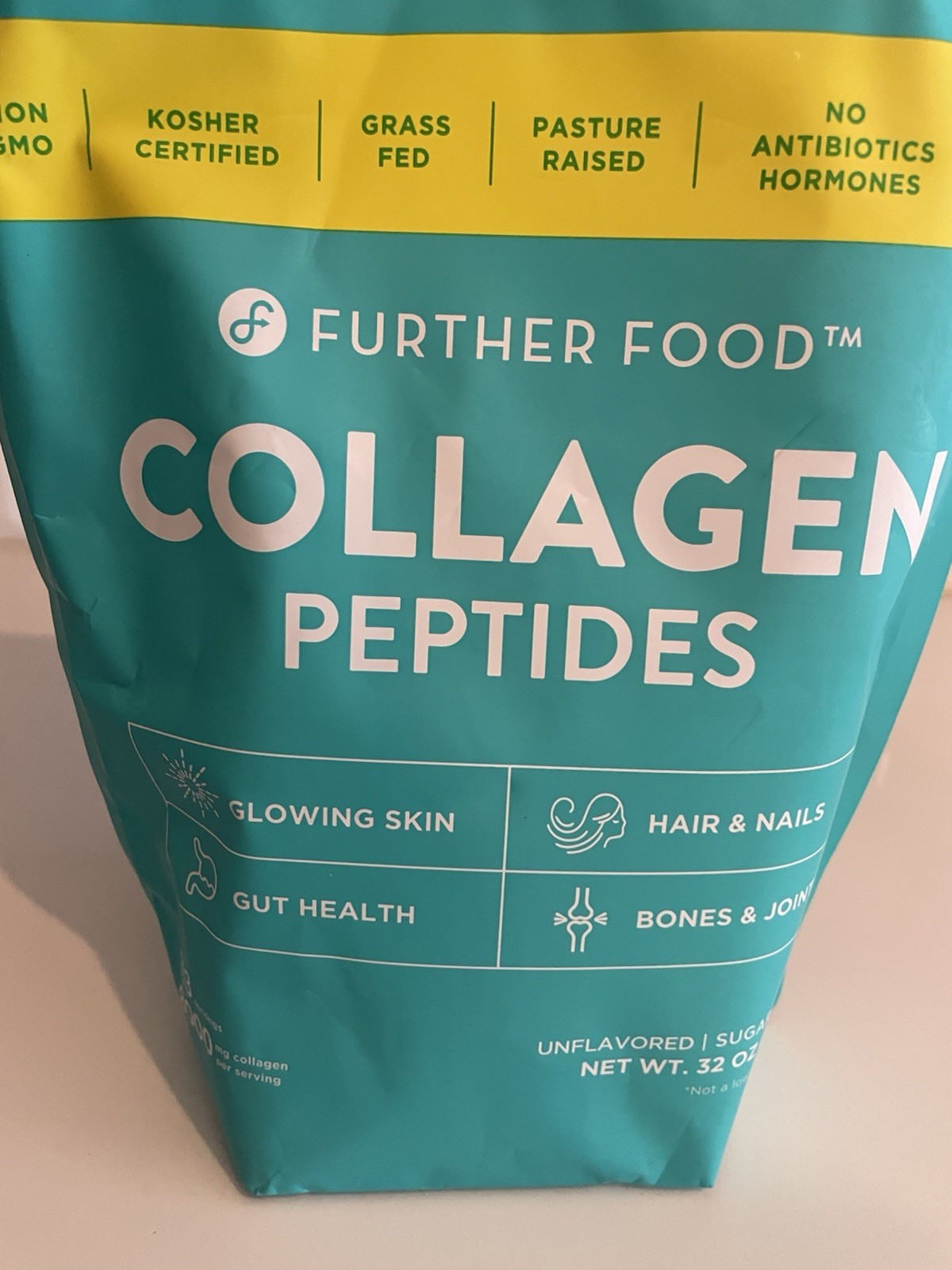 Further Food Grass-Fed Collagen Peptides Powder, Unflavored 32.0 oz 113 Servings