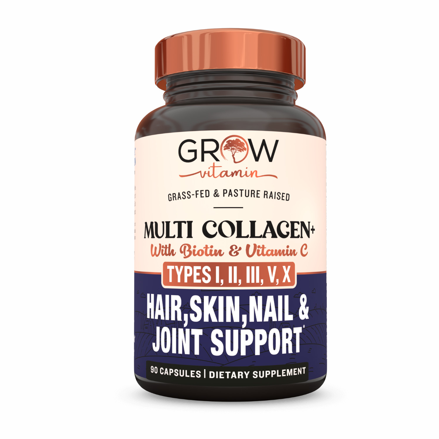 Beyond Collagen Multi Collagen Capsules Types I, II, III, V & X Expiration 11/26