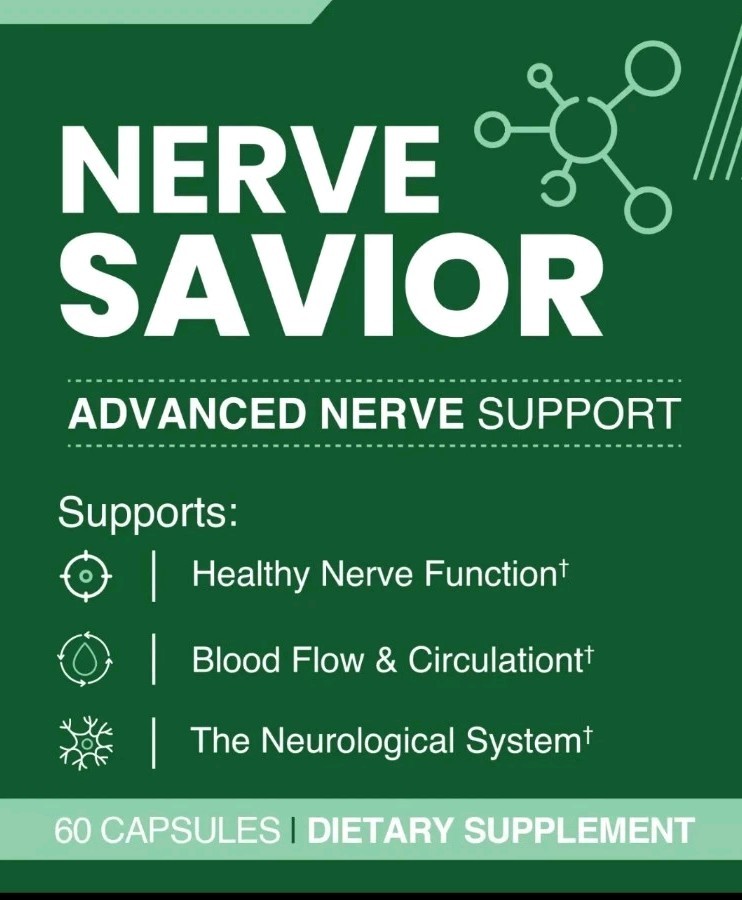Nerve Savior Health Supplement 60 Capsules Genuine Nerve Savior Exp 08/2026