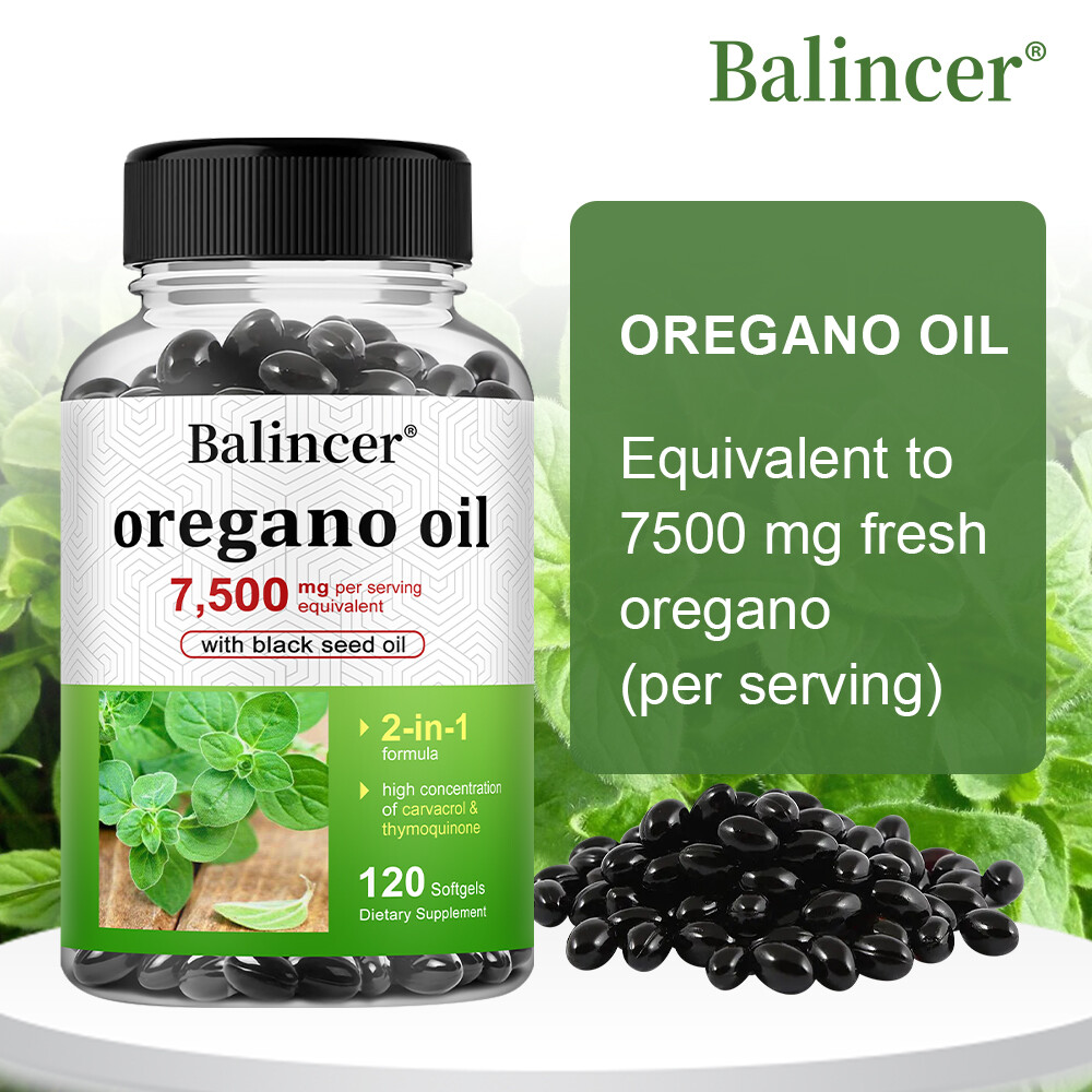 Oregano Oil Capsules 7500mg–Promote digestion, enhance energy and immunity