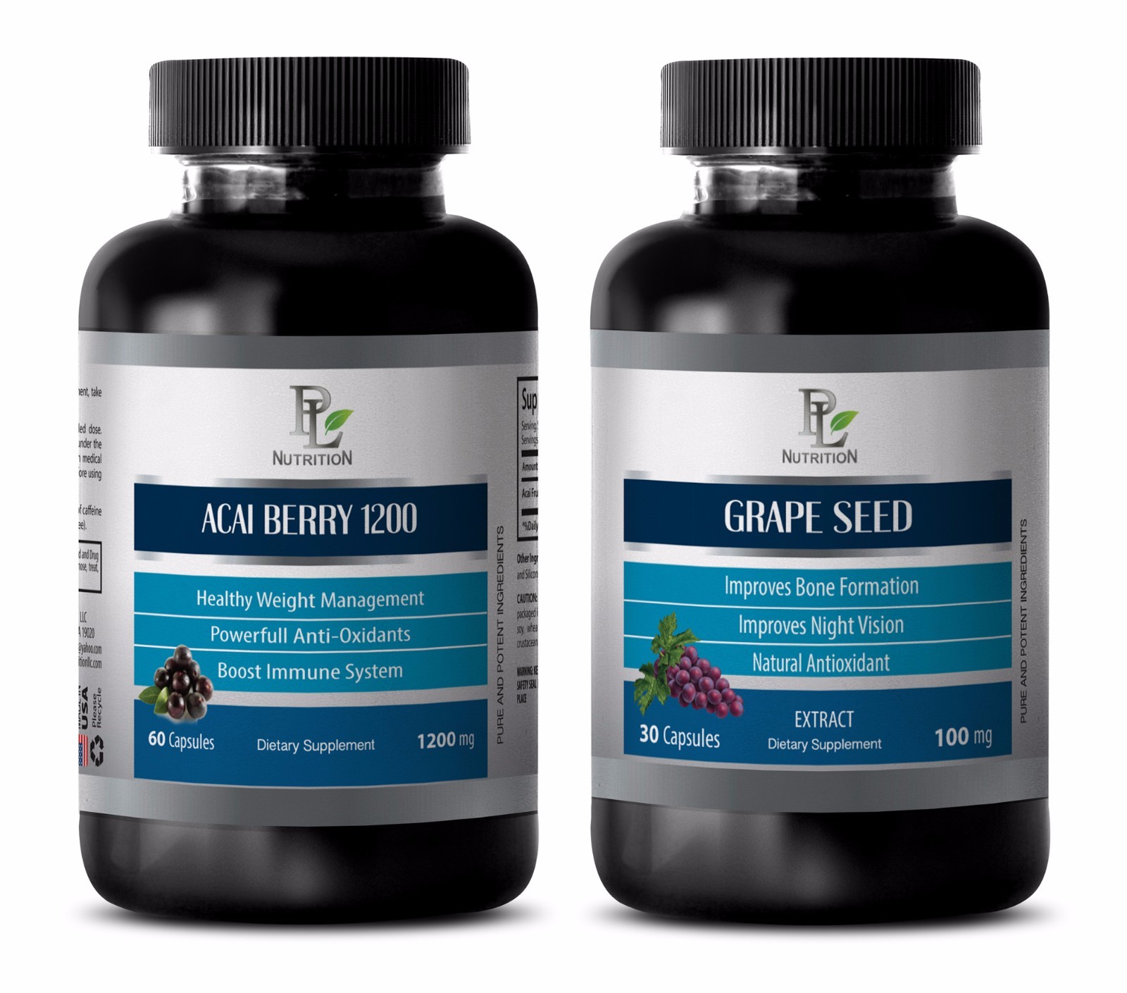 Weight management drops – ACAI BERRY GRAPE SEED EXTRACT COMBO 2B – acai clear fi