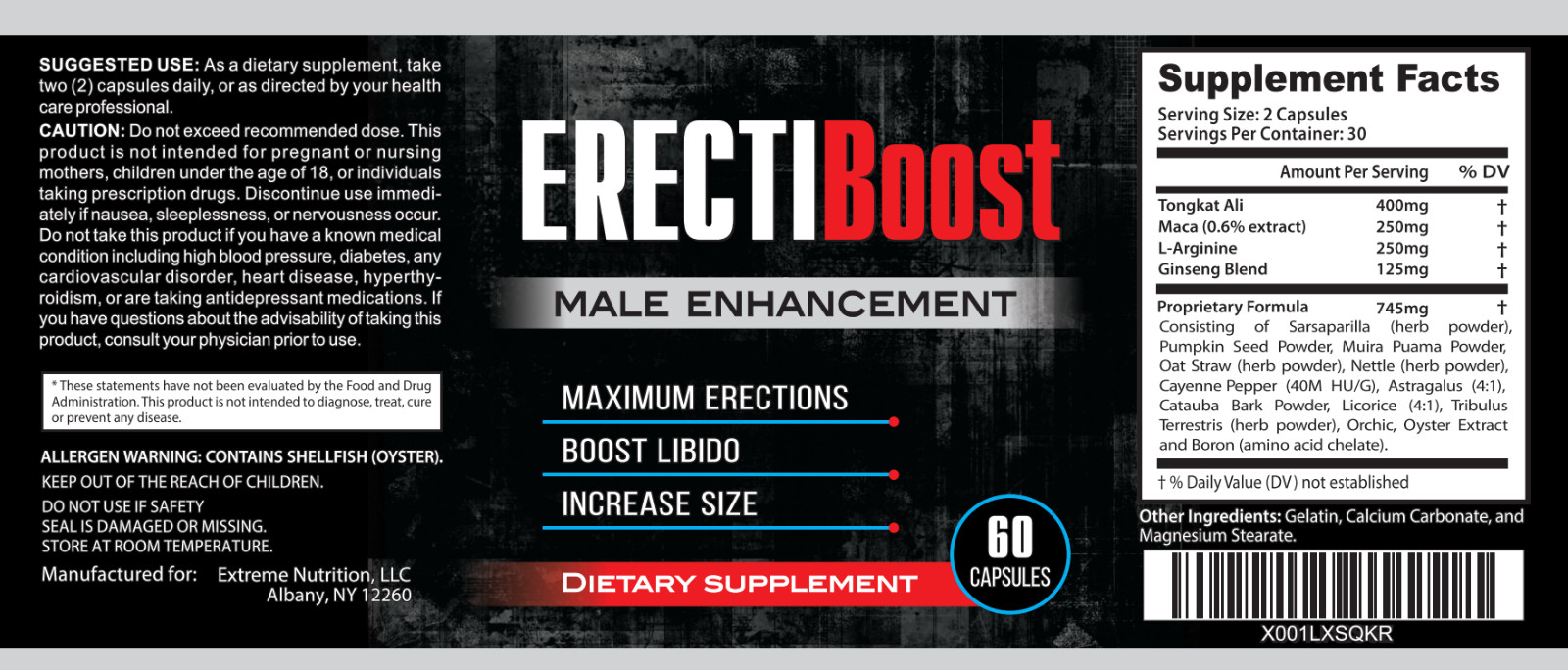ErectiBoost – #1 Male Enhancement Pill – MASSIVE Size, Energy, Drive, Power