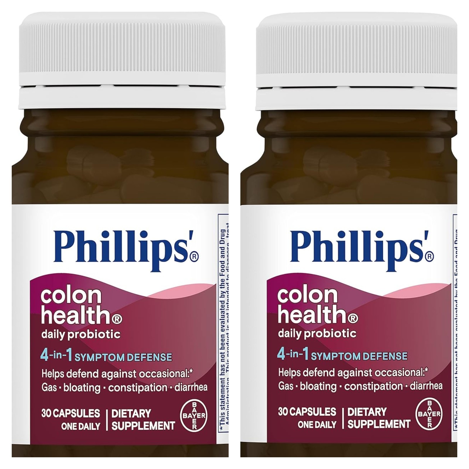 2 PACK Phillips Colon Health Daily Probiotic Dietary Supplement 30ct Exp 2027+