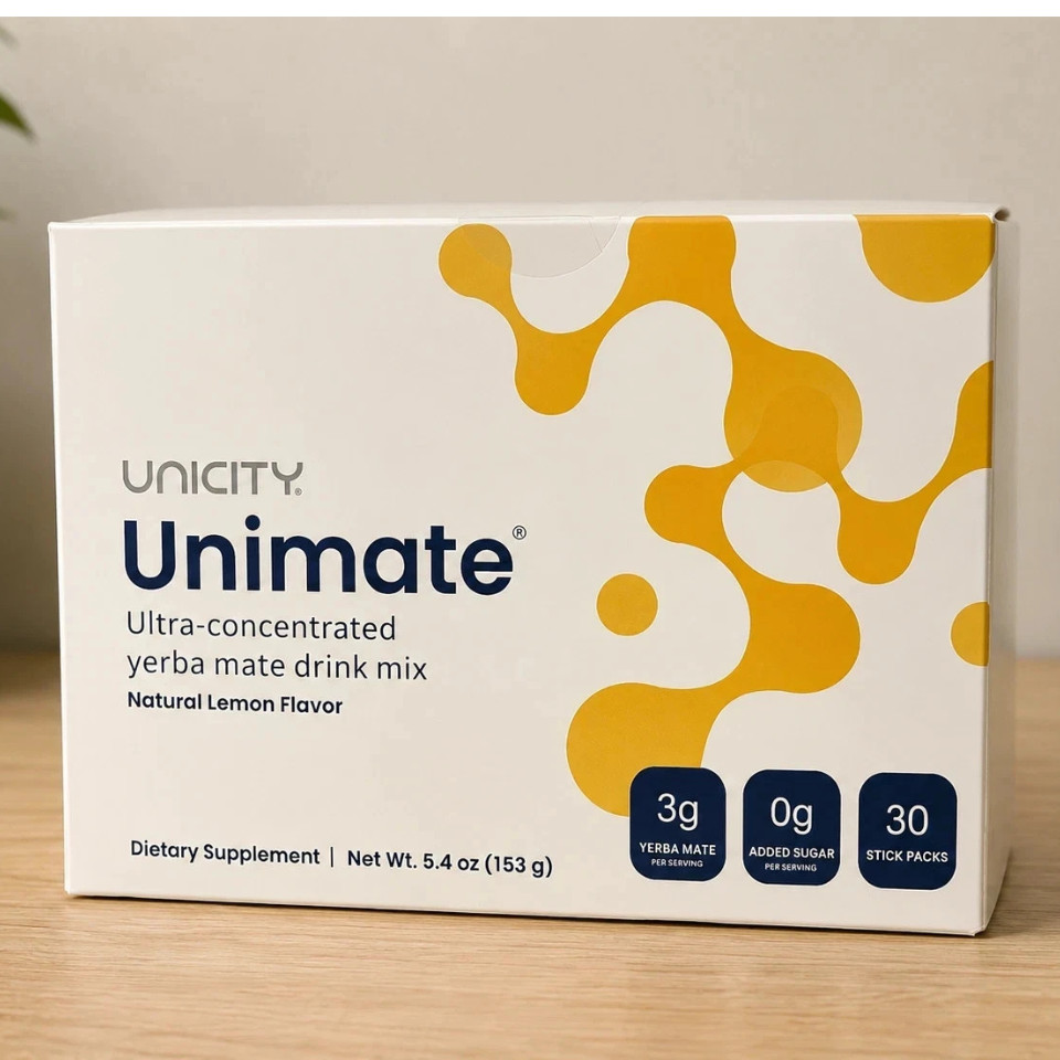 Unicity Unimate Lemon Flavor packs- 30 Pack-Counts-Exp04.2027 FREE And Fast Ship