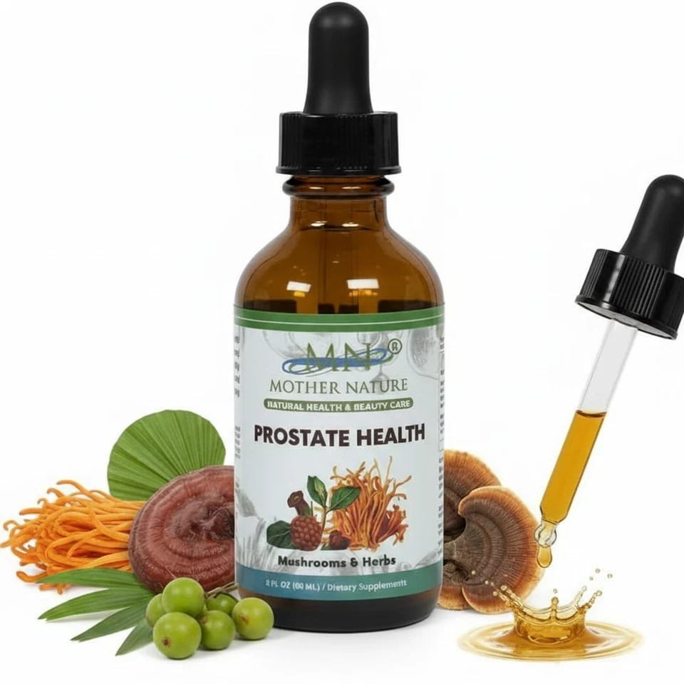 Prostate Health Hormone Balance Men Care Reishi Cordyceps Mushroom Saw Palmetto