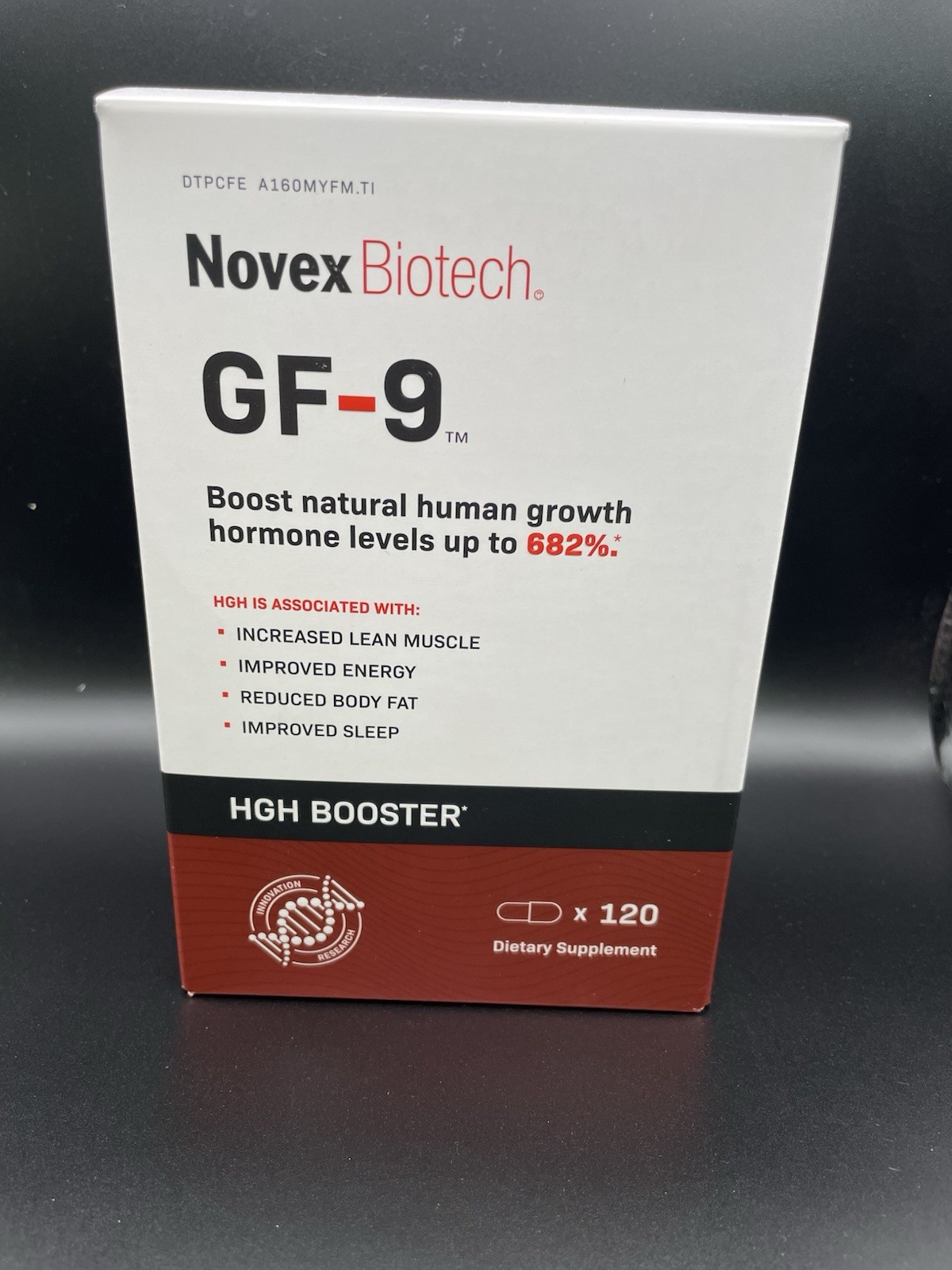 Novex Biotech GF-9 HIGH Boosting Supplement 120 Count – BIG SIZE – EXP 05/2028