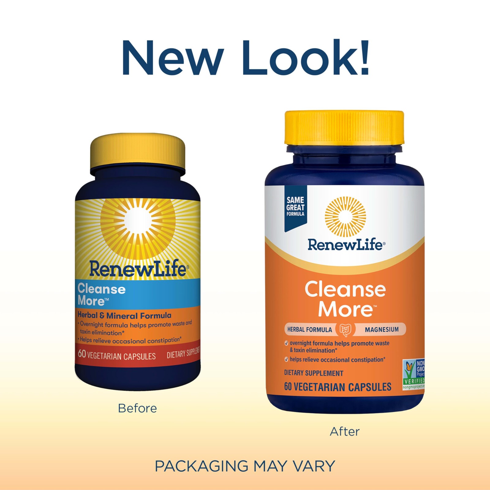 Renew Life Adult Cleanse – Cleanse More, Herbal & Mineral Formula – Overnight