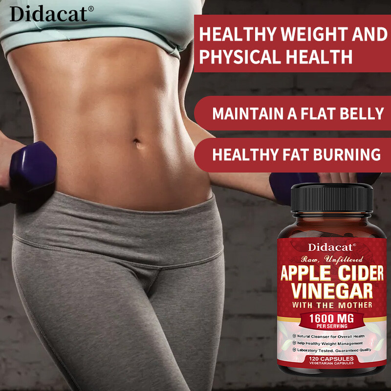 Apple Cider Vinegar Capsules with Mother – 30/60/120 Capsules Weight Loss