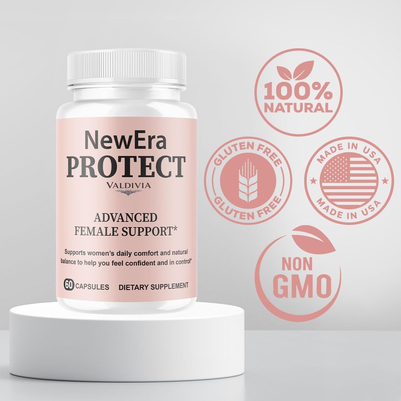 Valdivia NewEra Protect 60 Capsules Daily Wellness Supplement Made in USA