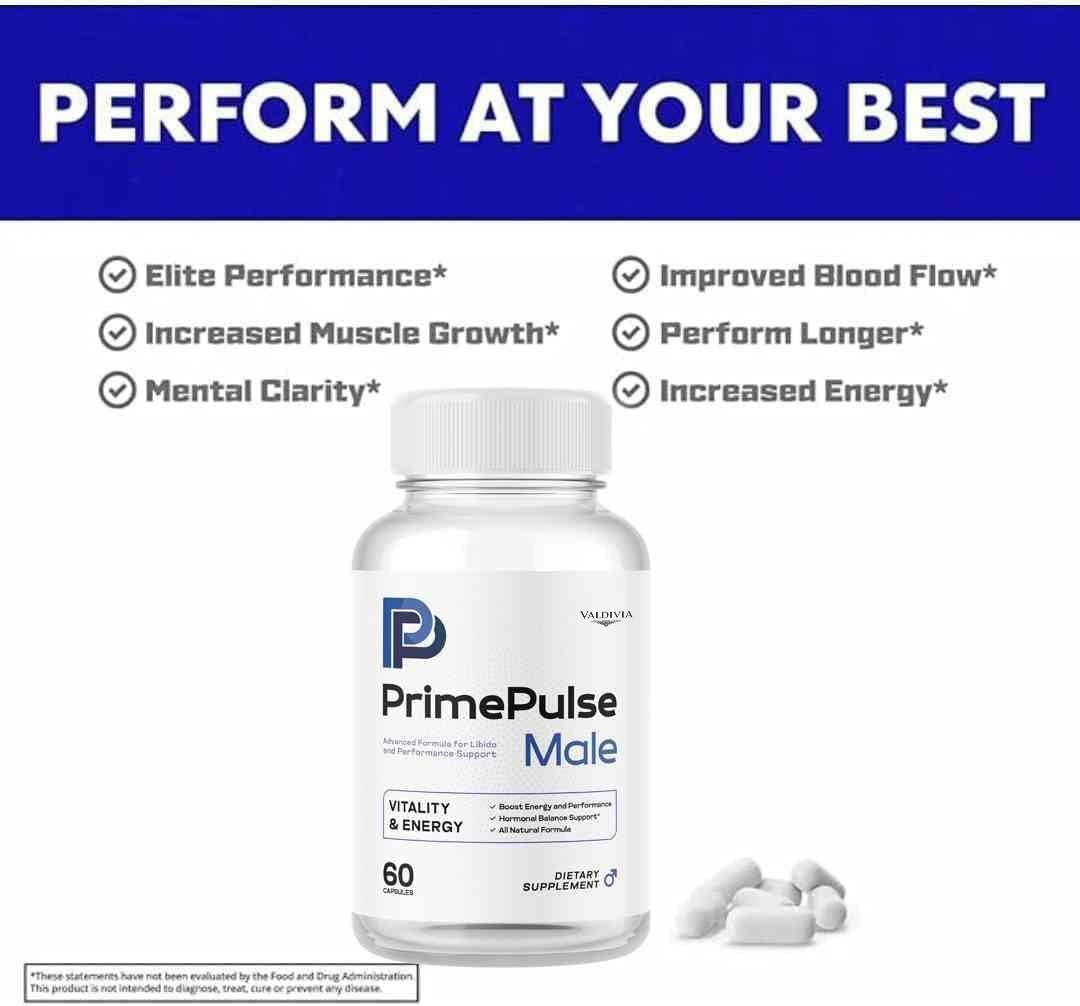Valdivia Prime Pulse 120 Capsules 2 Pack Men’s Health Supplement Made in USA
