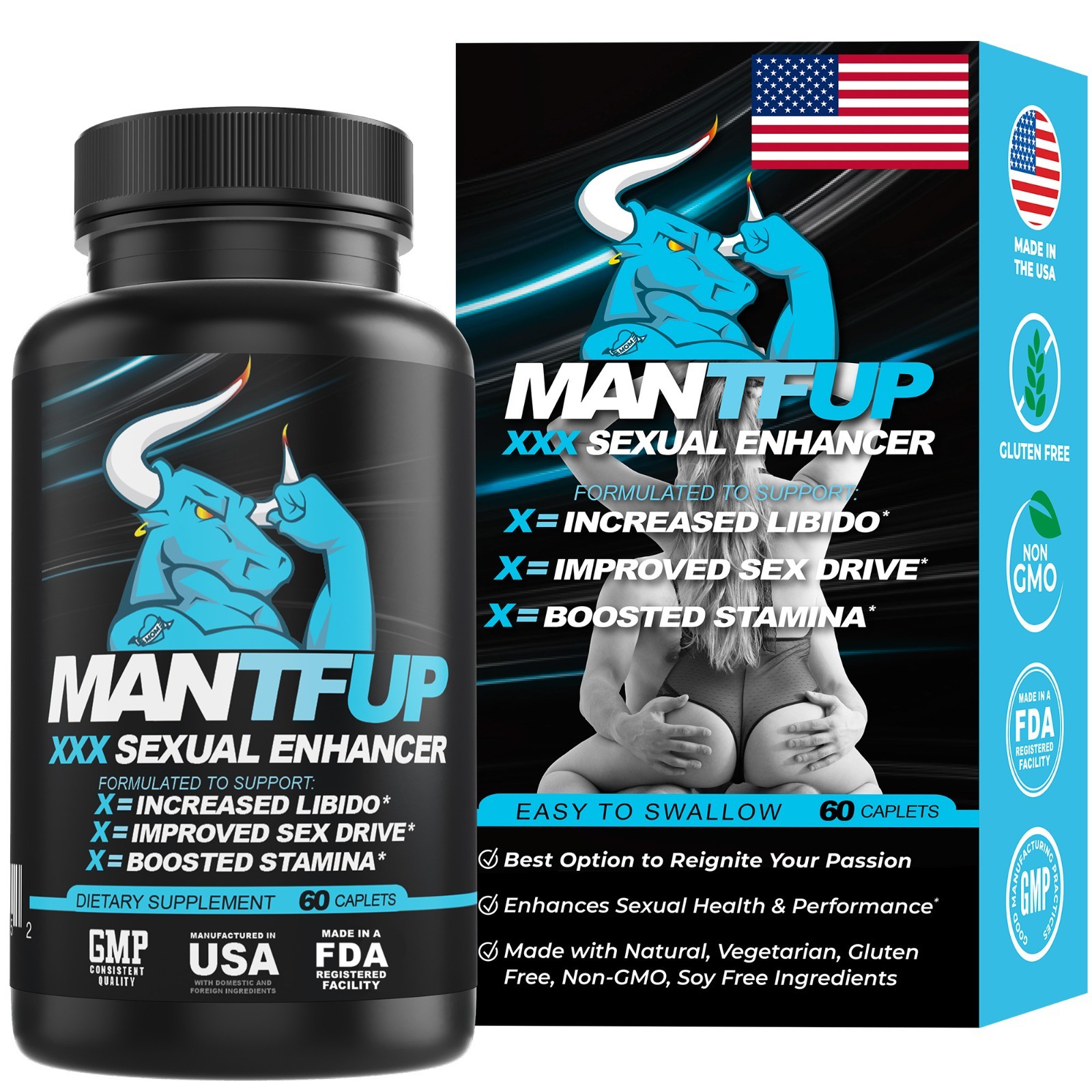 MANTFUP Daily Sexual Enhancer for Men | Boost Libido, Testosterone, & Pleasure