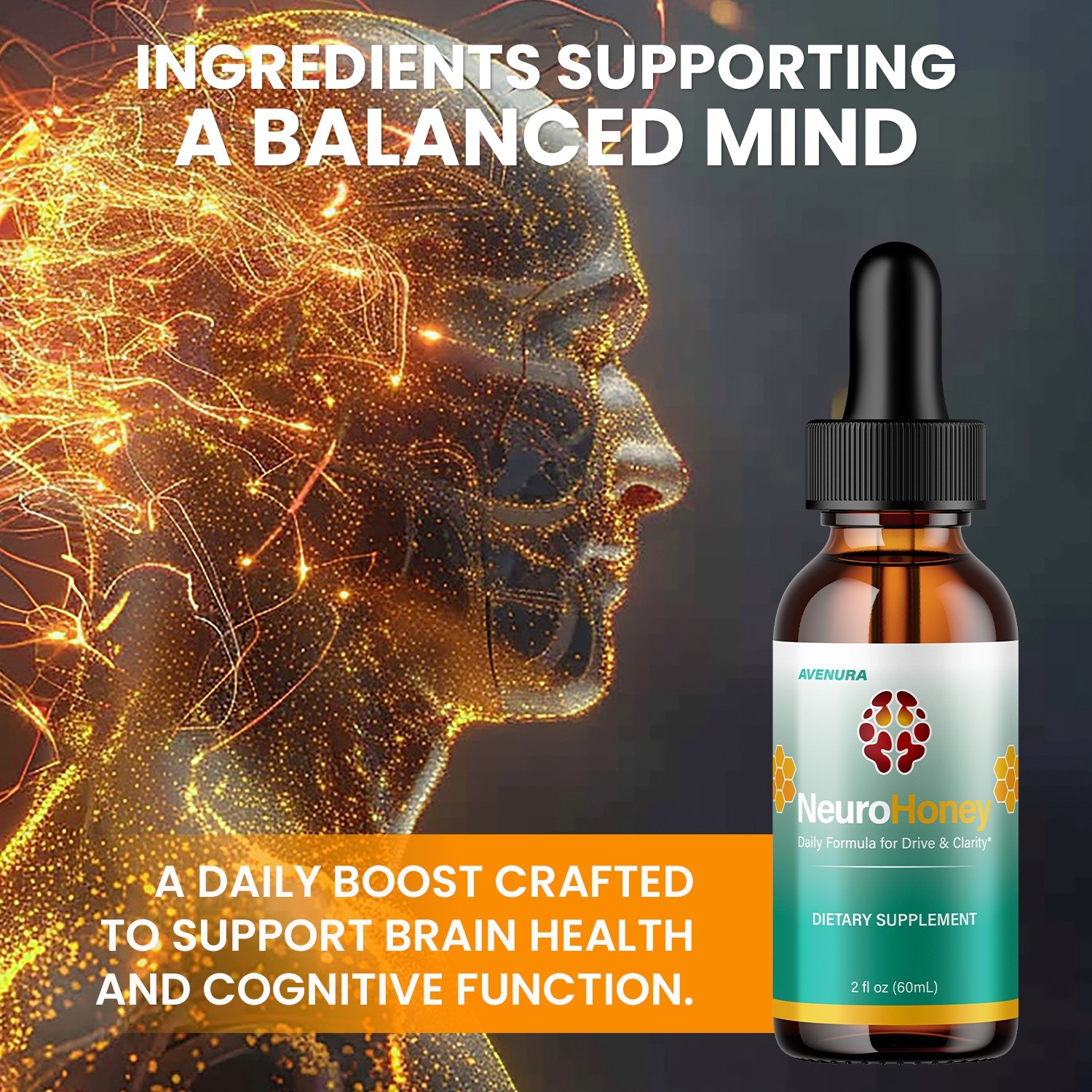 (5 Pack) Neuro Honey Liquid Drops – NeuroHoney Advanced Natural Blend Supplement