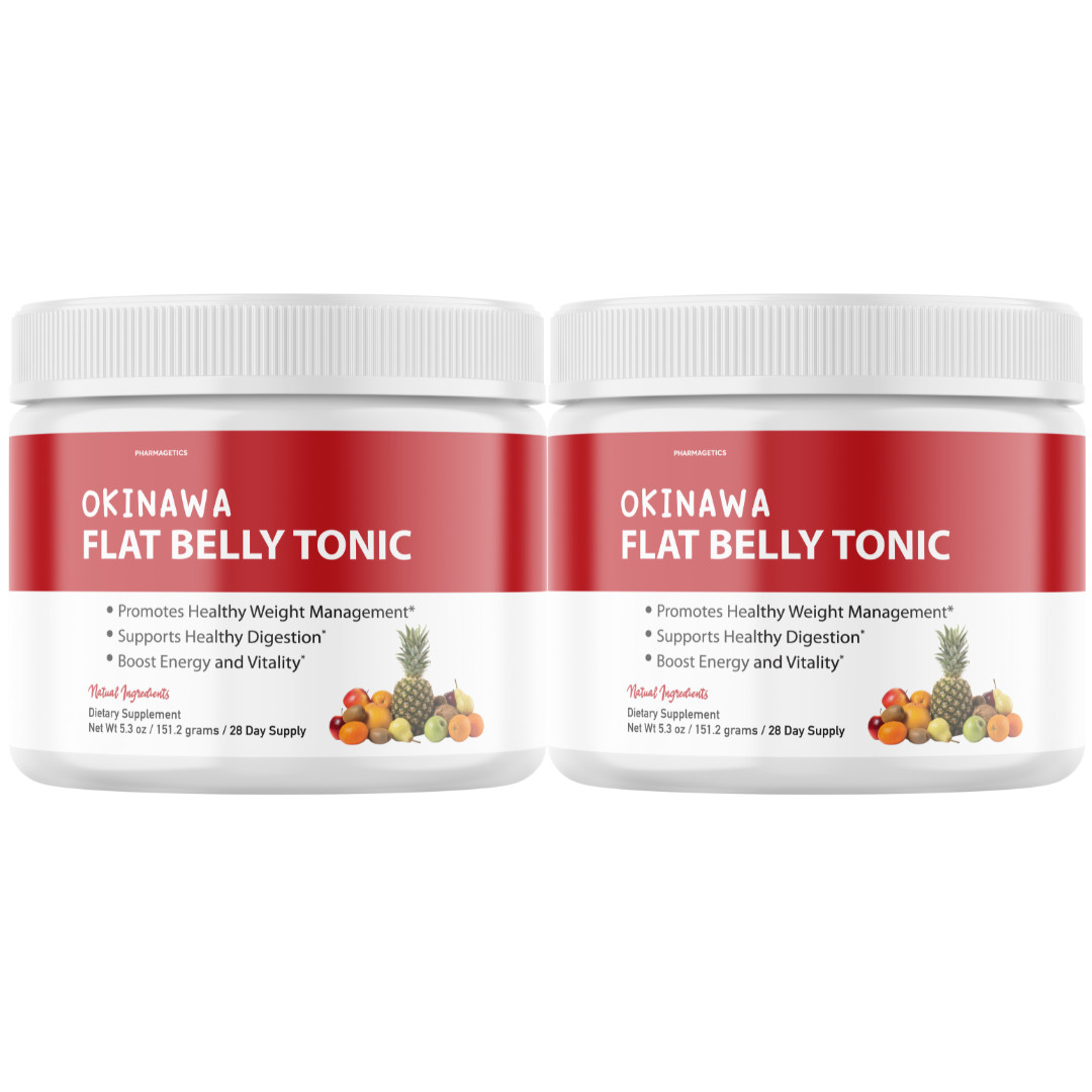 Okinawa Flat Belly Tonic Powder Weight Loss Metabolism Supplement – 2 Tubs
