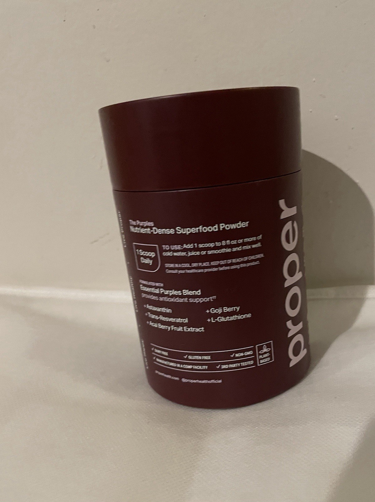 proper Superfood Powder Antioxidant Support Acai Berry Astaxanthin Resveratrol