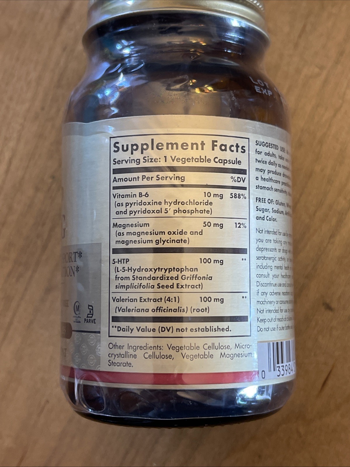 SOLGAR 5-HTP 100mg 90 Vegetable Capsules POSITIVE MOOD SUPPORT, NEW