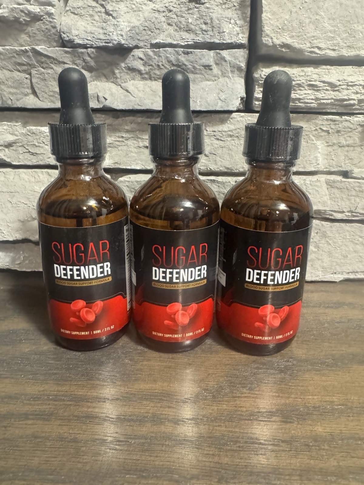 3 Pack of 2oz. Sugar Defender Drops, (6 oz. Total) Expiration 10/2026