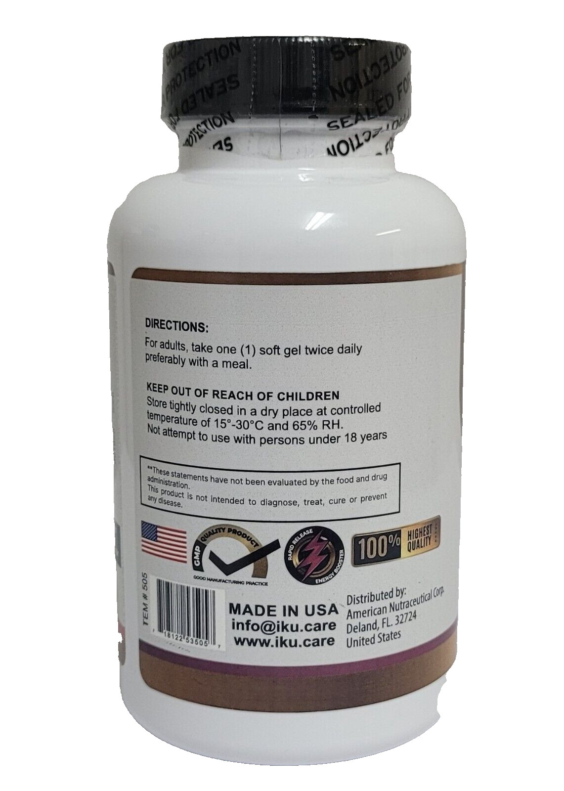 Rhodiola Rosea Extract 400 mg-(Two Pack)- 240 Soft gels-Energy and Boosting-SALE