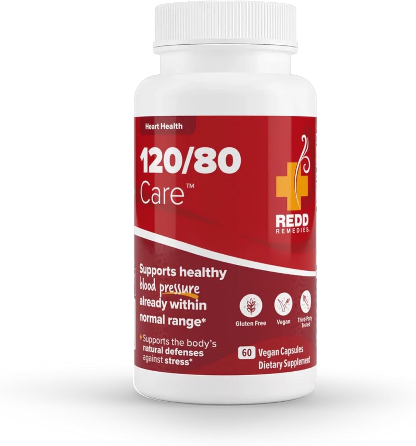 Redd Remedies, 120/80 Care, Heart Health and Natural Blood Pressure Support,…