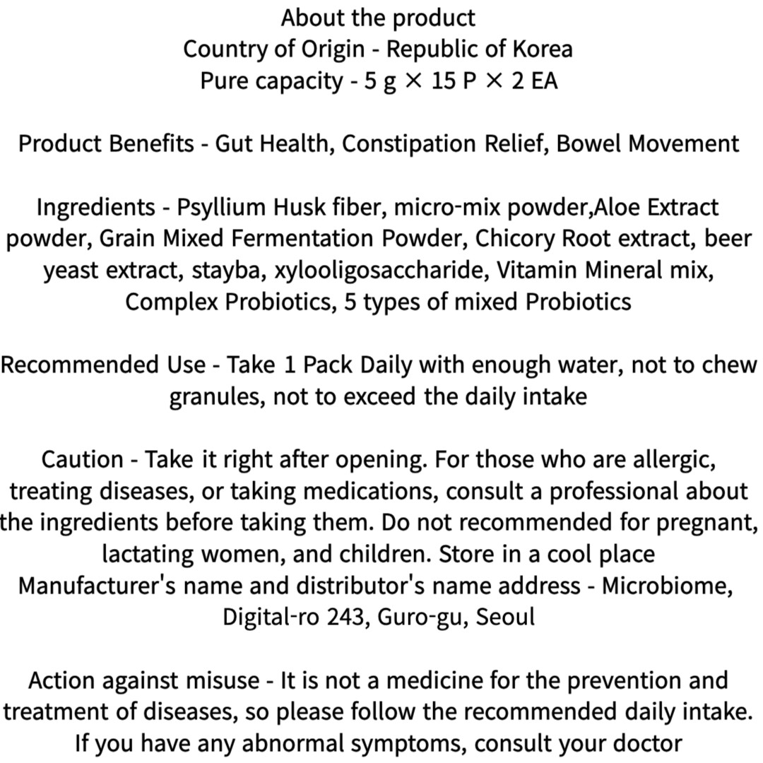 Microbiome Zenbiotics Probiotics Prebiotics Psyllium Husk – Constipation Relief
