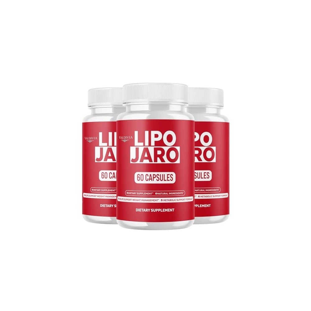 Valdivia Lipojaro 180 Capsules 3 Pack Dietary Supplement Made in USA