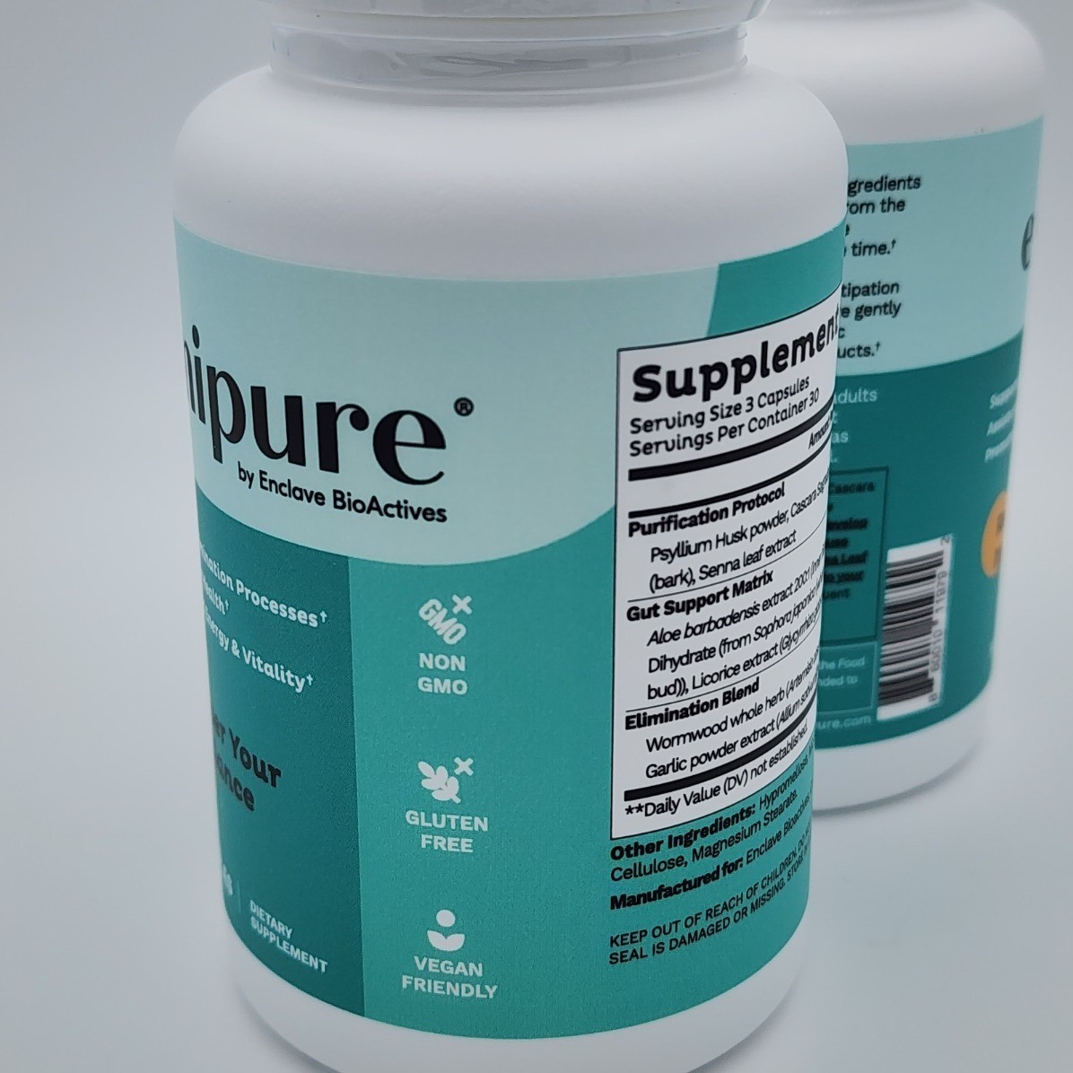 bottles 1-3 Elimipure Gut Cleanse & Restore Supplement 90 capsules hot sealed