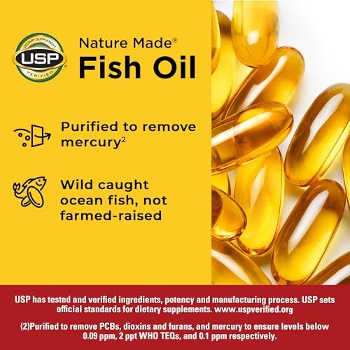 Fish Oil Omega 3 Supplements, 1000 mg Softgels, Omega 3 90 Count (Pack of 1)