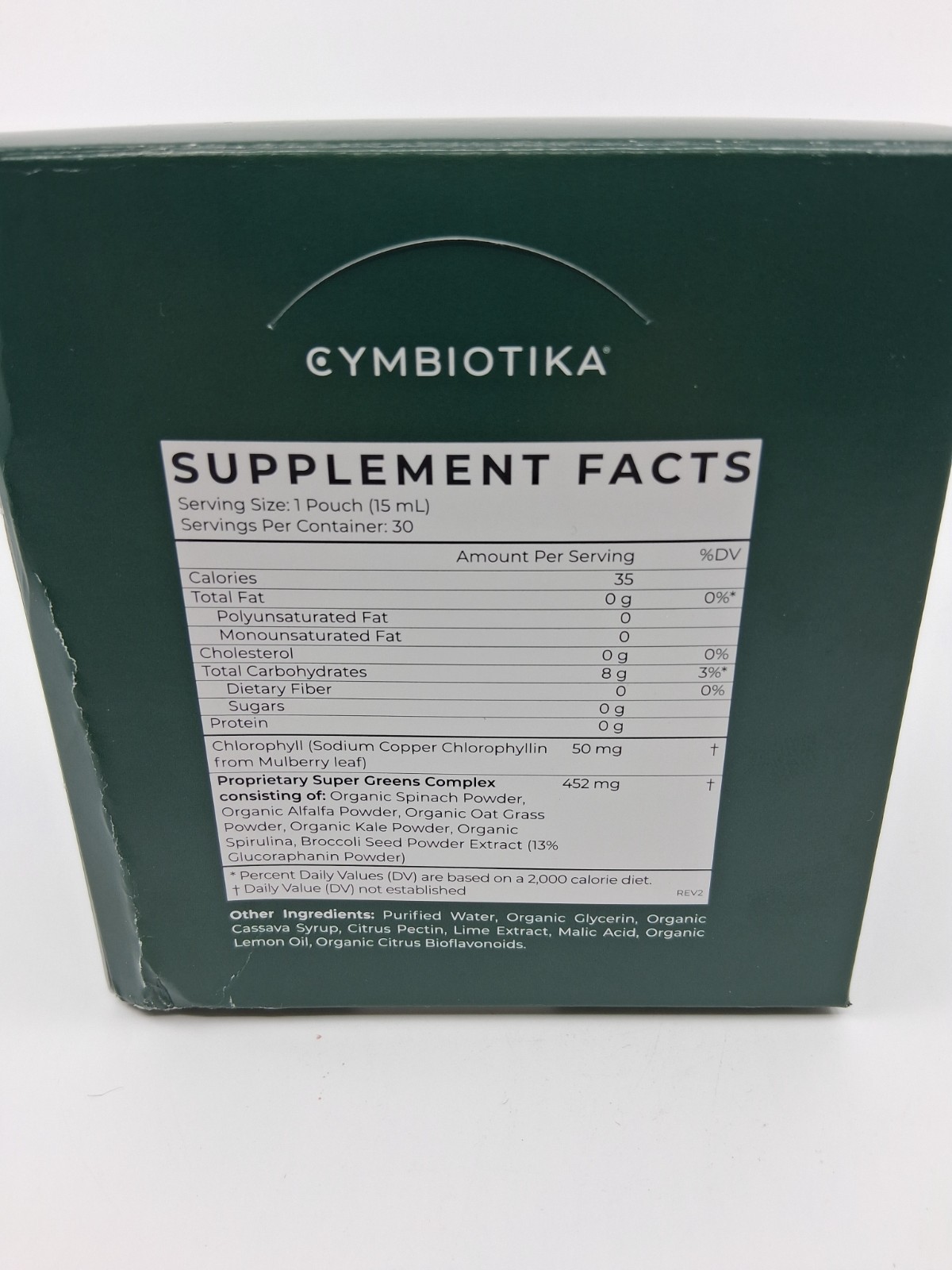 Cymbiotika Super Greens with Chlorophyll – Citrus Lime, 30 units NEW EXP 11/2025