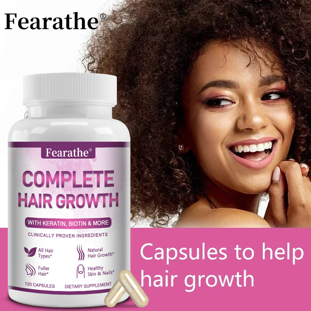 Extra Strength Hair Growth Vitamin – with Keratin, Biotin, Exp 7/2026
