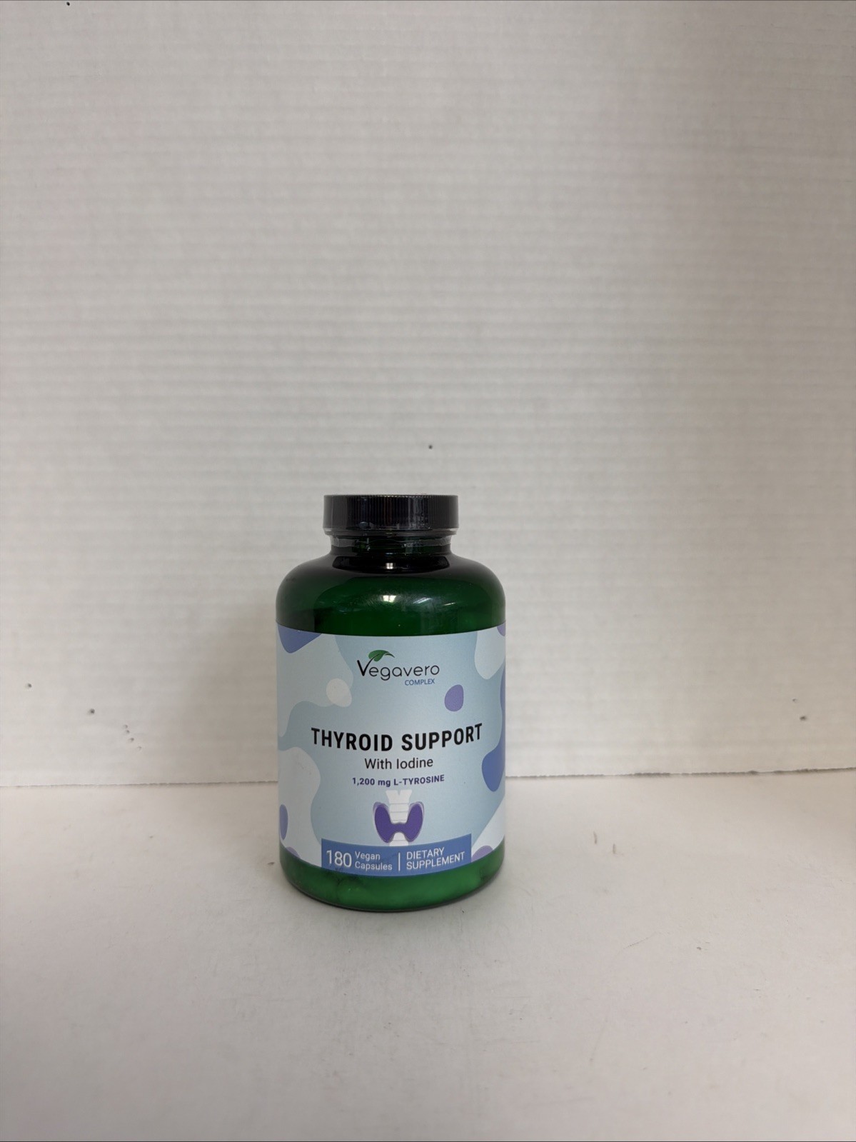 Vegavero Thyroid Support Iodine L-Tyrosine 180 Cap Exp 01/2028