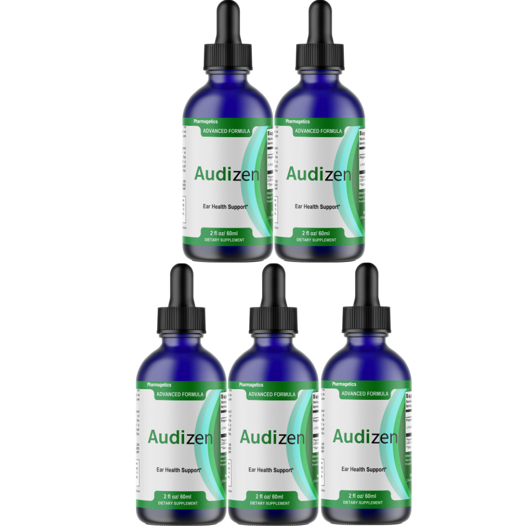 Audizen Ear Health Support Liquid, (5 Bottles) Genuine Ear Health Drops
