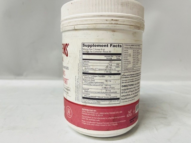 Vital Proteins Professional Skin Hydration & Antioxidant Support, EXP: 10/2026