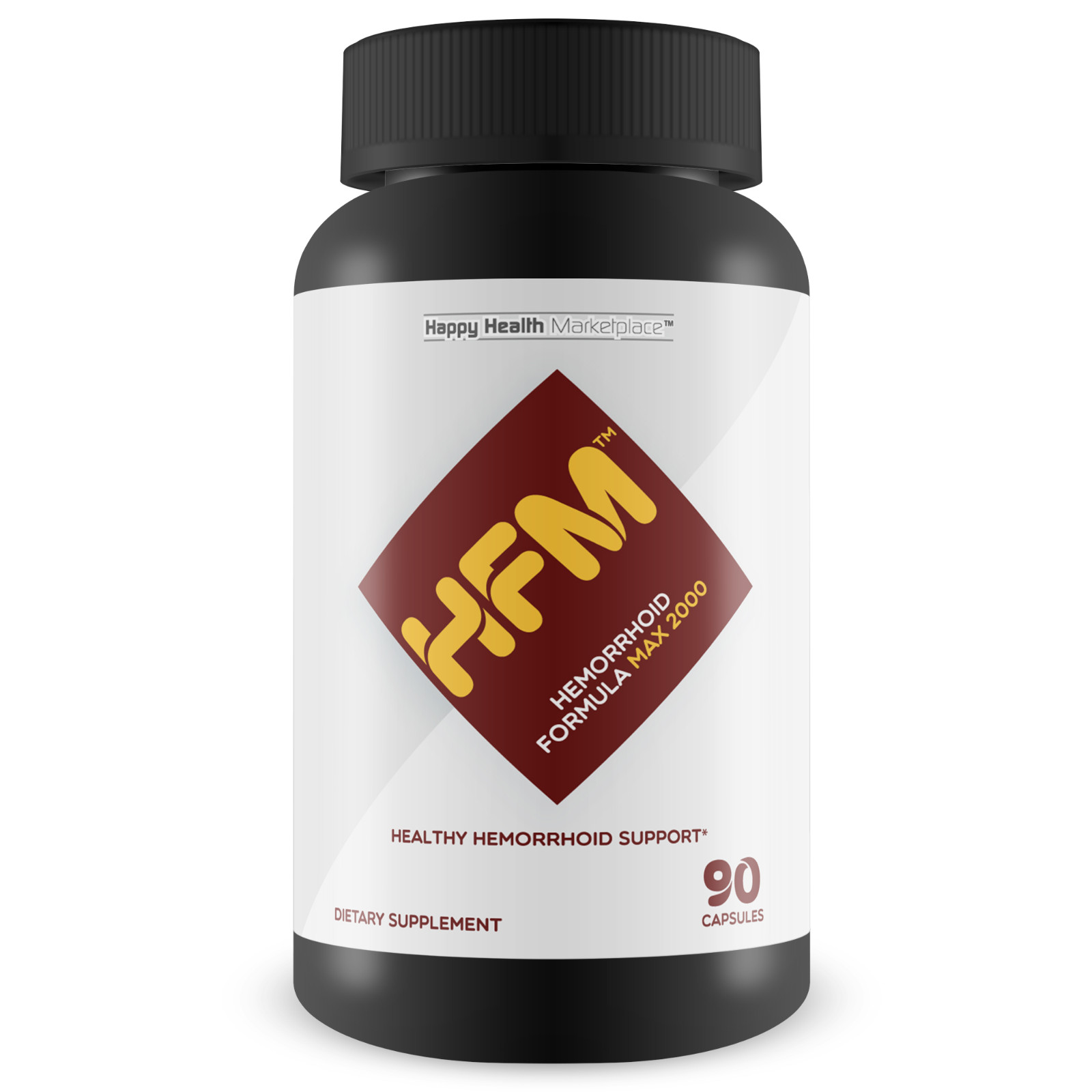 HFM Hemorrhoid Formula Max 2000 – Natural Hemorrhoid Support Supplement