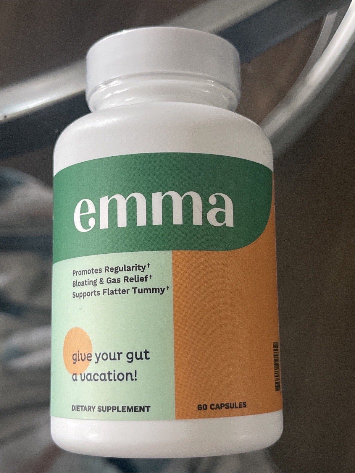 Emma Relief Dietary Supplement For Gut Bloating 60 Capsules Exp 2025