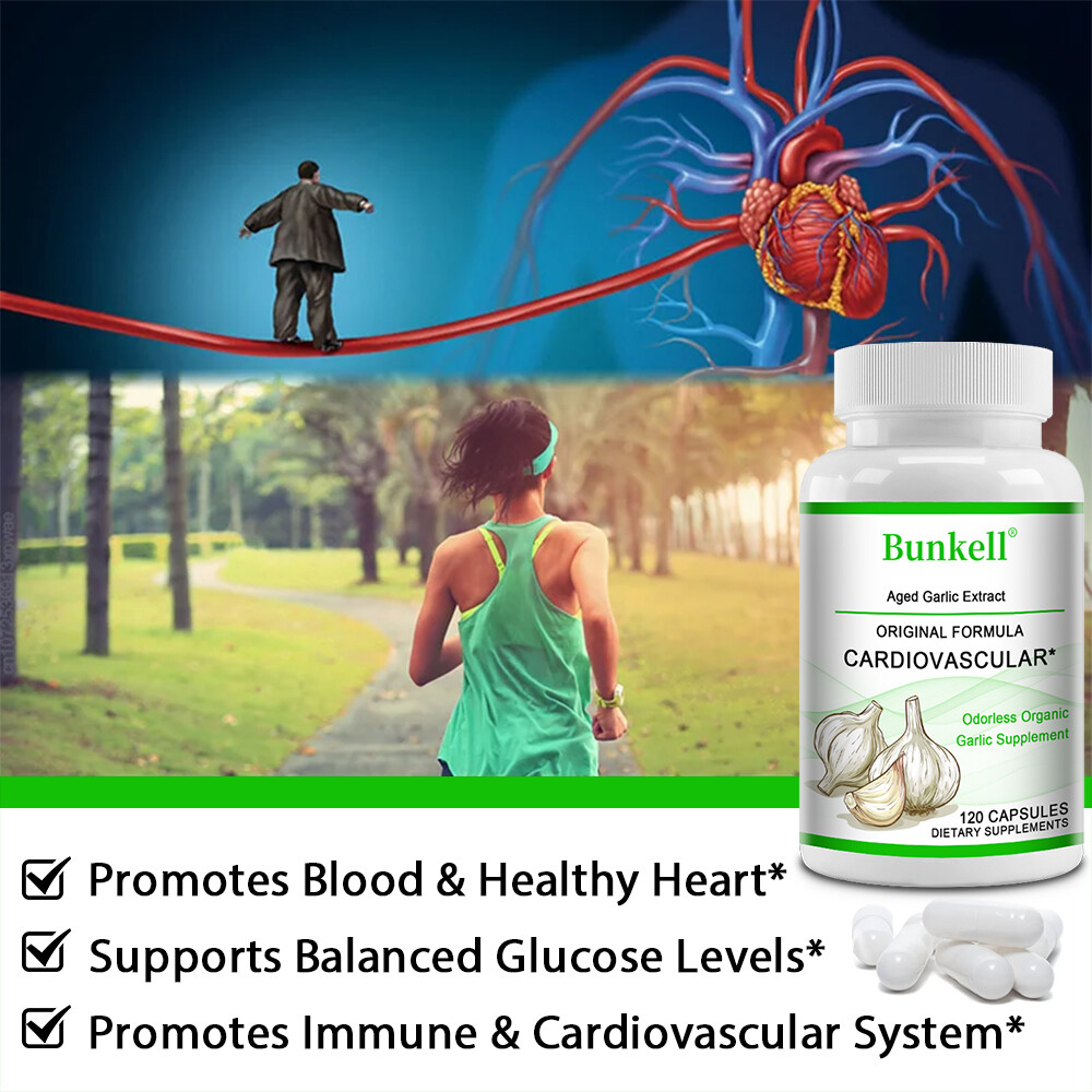 Aged Garlic Extract Original Formula Cardiovascular Healthy 700 mg 120 Capsules