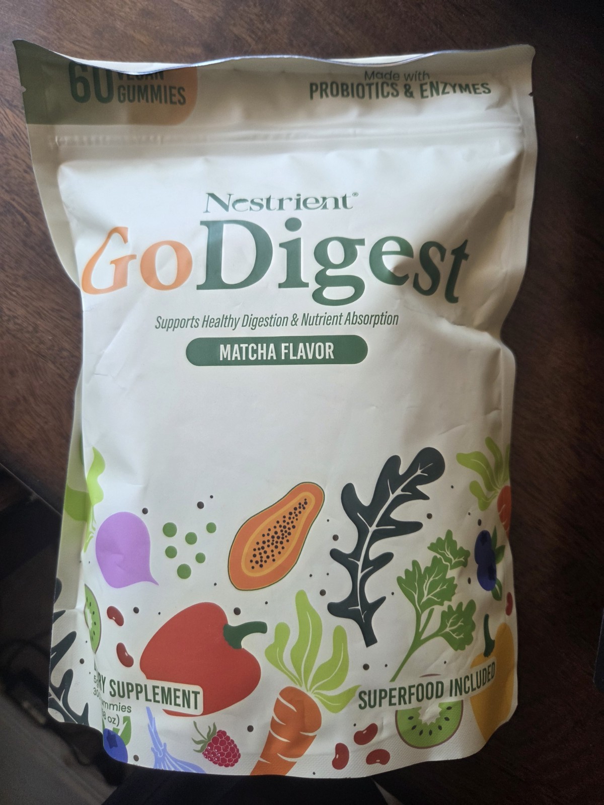 Nestrient GoSleep-GoDigest- GoBeast Vegan Gummies 60ct Each