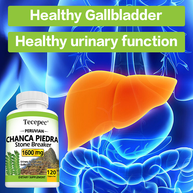 Chanca Piedra 1600 Mg Stone Breaker 120 Capsules Urinary & Gallbladder Health