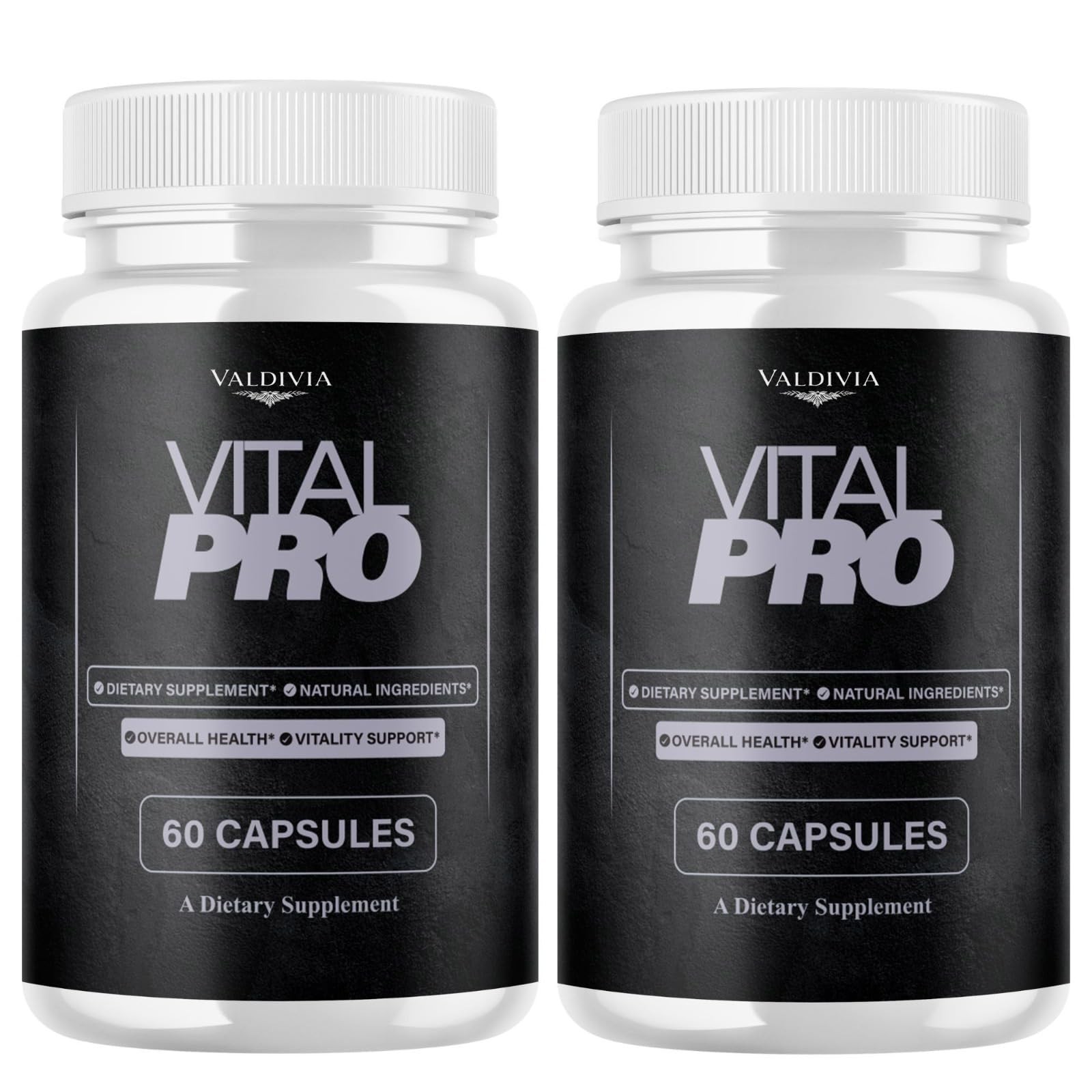 VitalPro Men Daily Wellness Supplement Capsules Energy Strength 2 Pack 120Ct