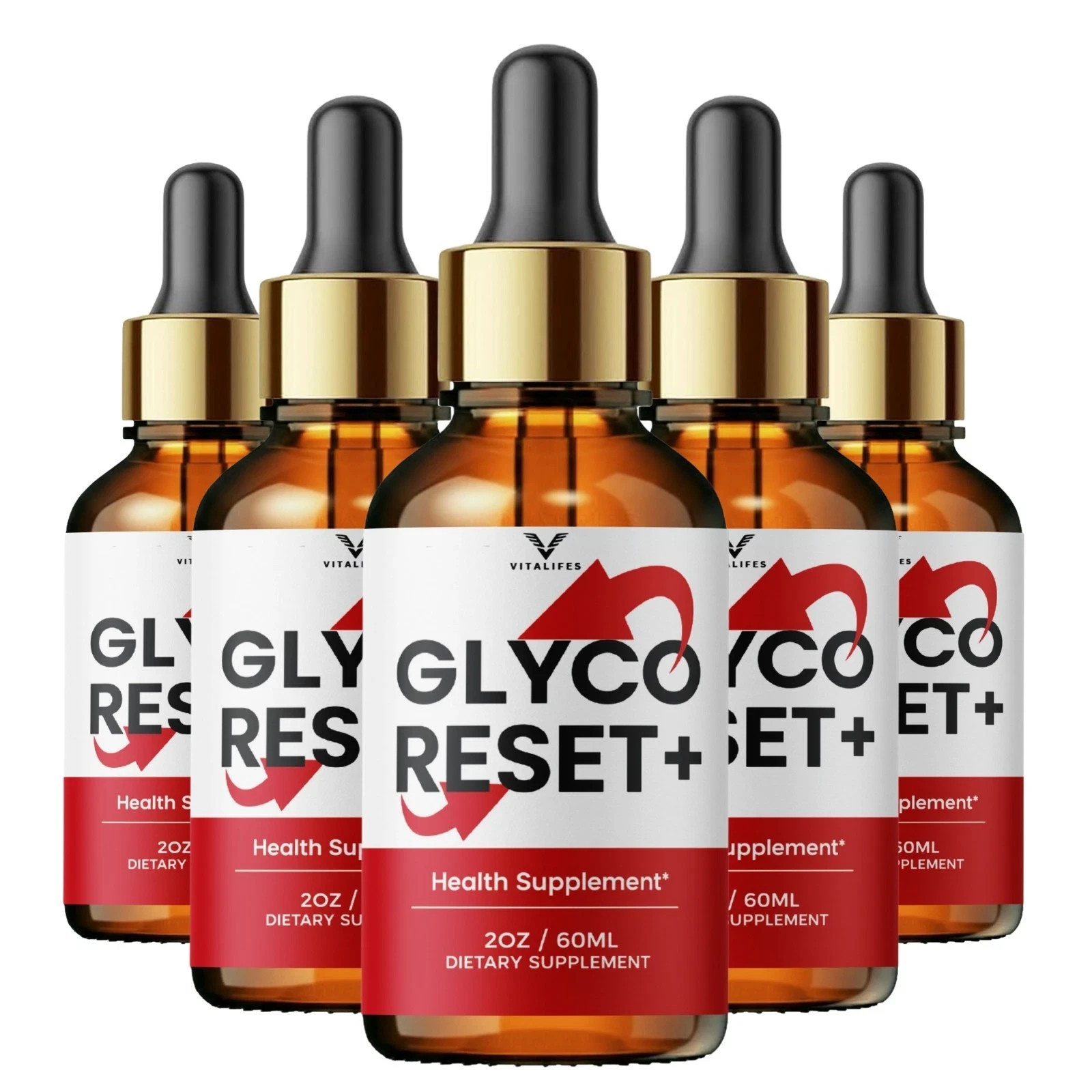 Glyco Reset Drops, GlycoReset Liquid Supplement for Blood Health – 5 Pack