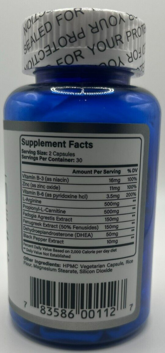 Vitality Pro – Male Hormone Support – Natural TRT – Libido Booster 60ct