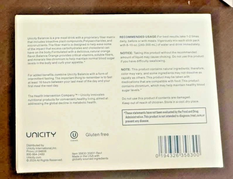 Unicity Unimate LEMON YERBA MATE 30 Packets/Sachets Exp 4/2027 NEW/SEALED!