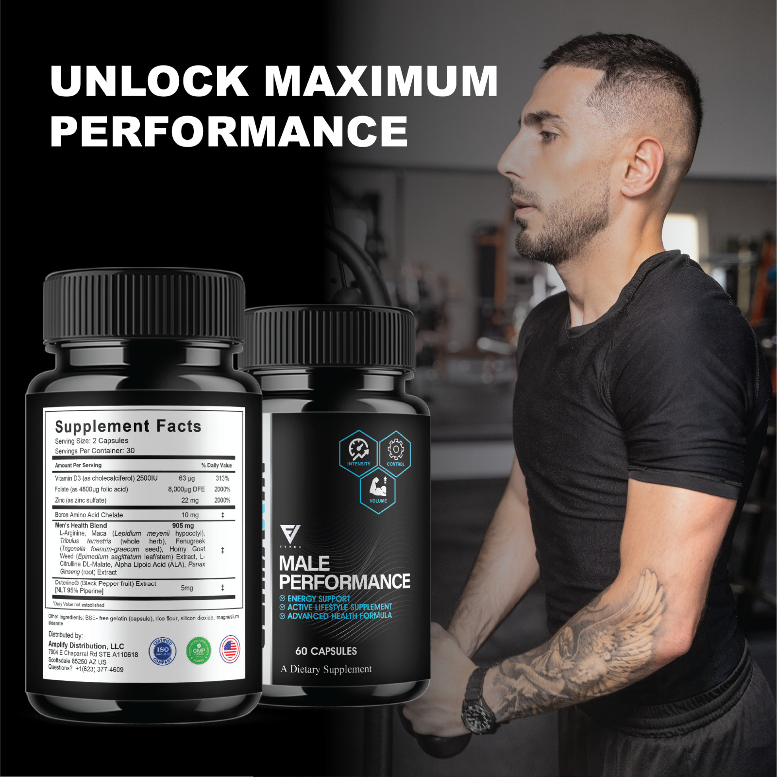 (3 Pack) Climaxin Premium Performance Capsules, Climaxin Advanced (180 Capsules)
