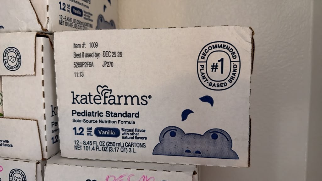 12 Pcs Kate Farms Pediatric Standard 1.2 Vanilla Formula 8.45 oz Cartons Case