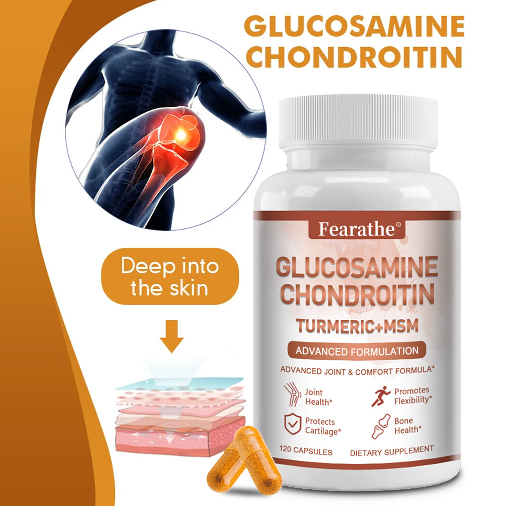 Glucosamine Chondroitin Turmeric, MSM 4200mg – Triple Strength Joint Support