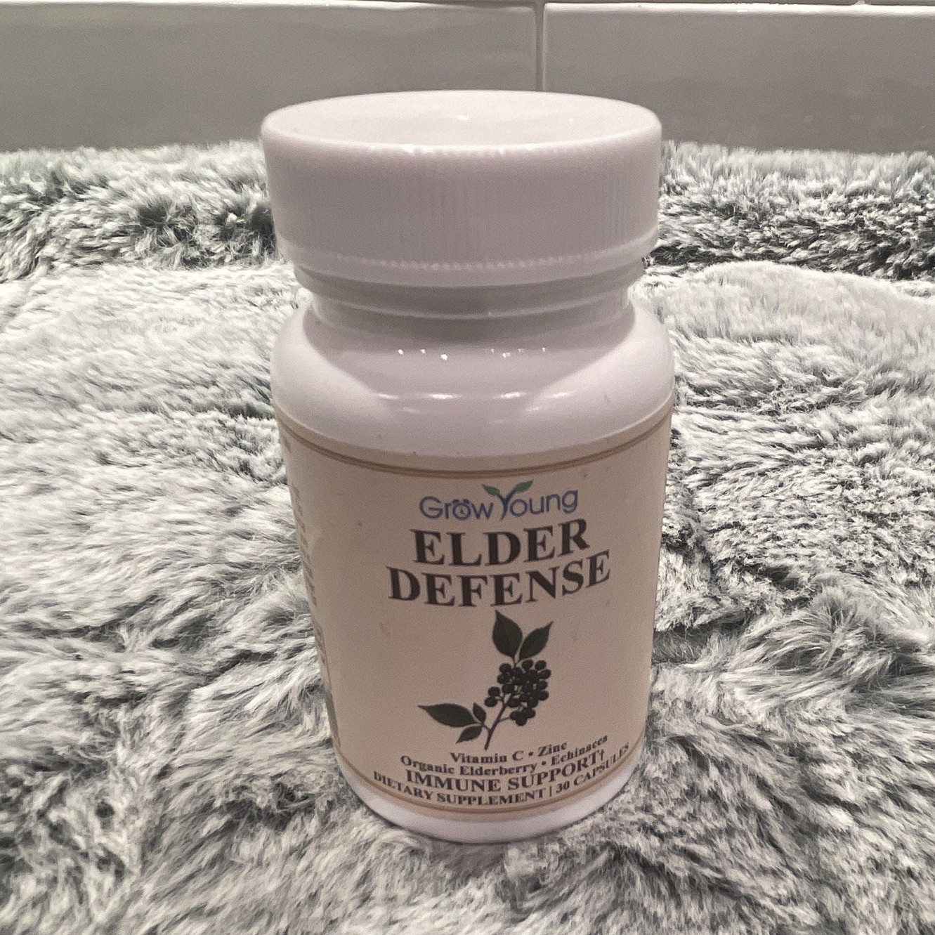 Grow Young Elder Defense Immune Support Organic Capsules 30ct Exp 2027-06