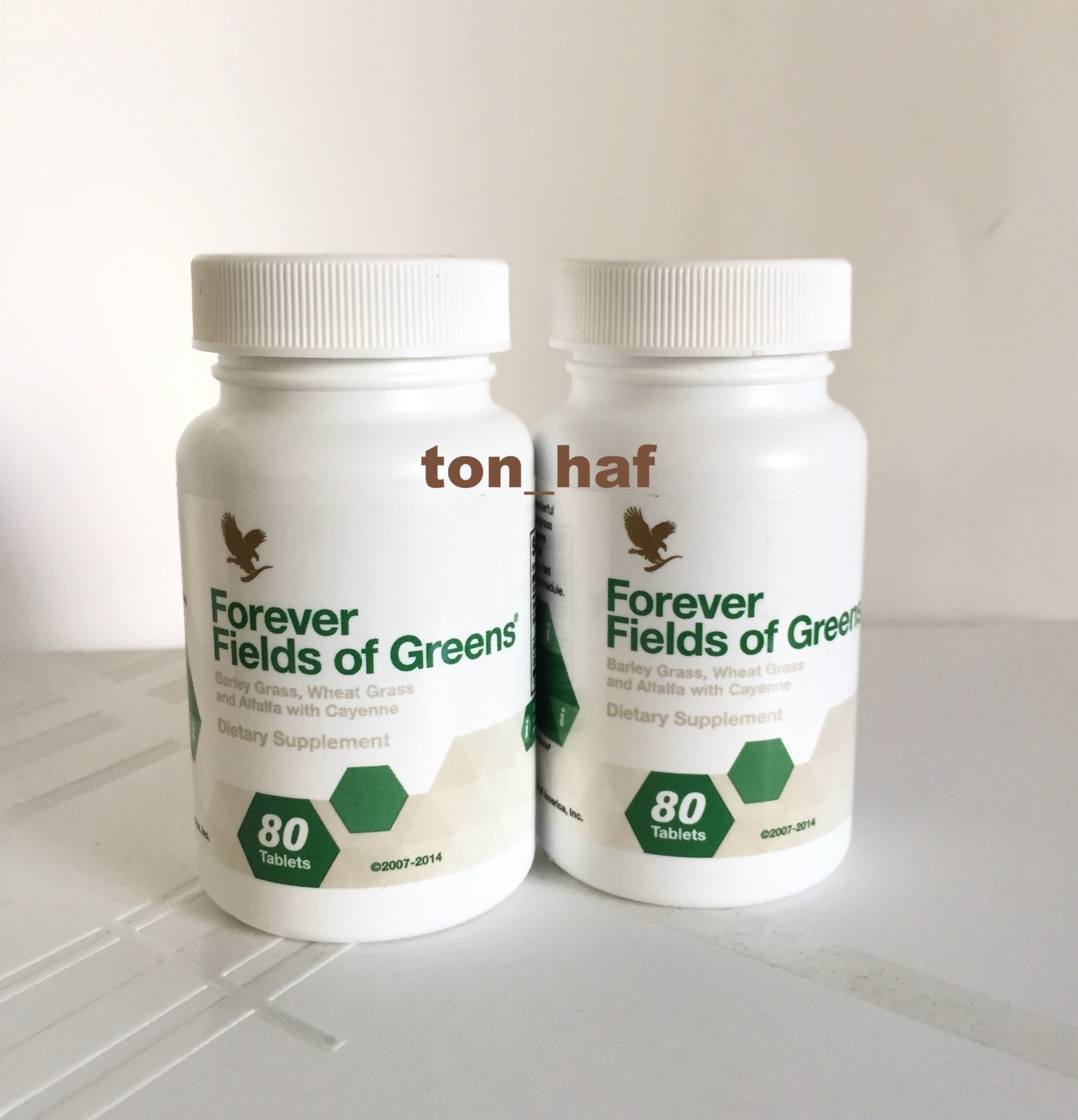 2 bottles of Forever Fields Of Greens (80 tab.ea) – digestion support