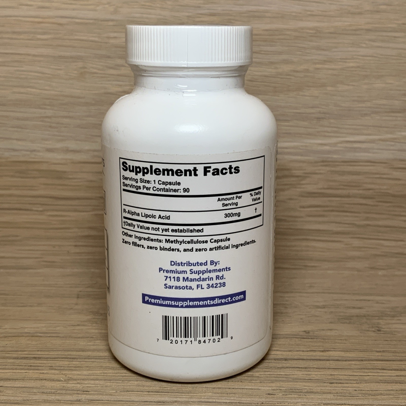 R-Alpha Lipoic Acid 300MG of Pure R-LIPOIC Acid 90 Count EXP 08/28/2026