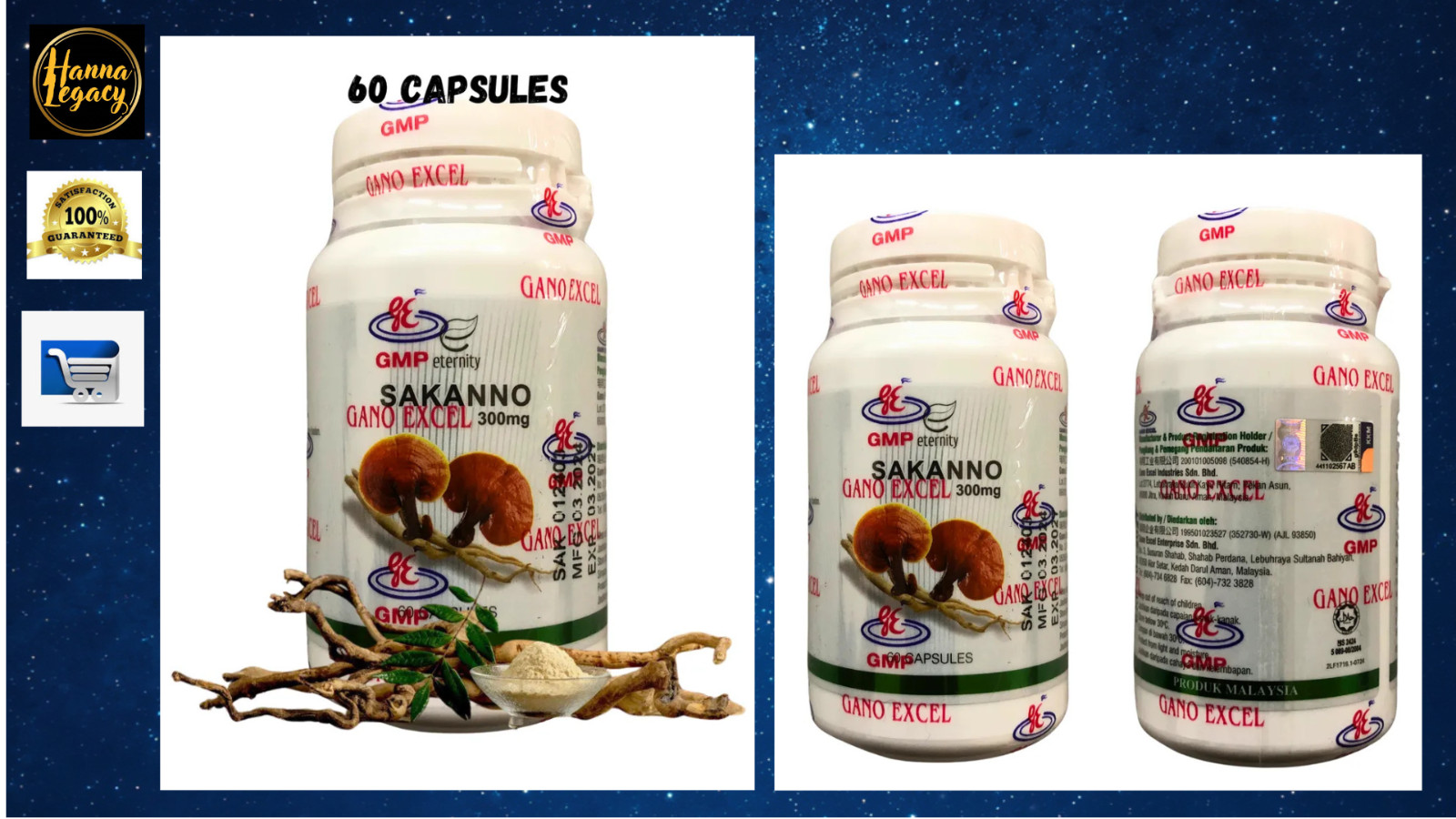 Gano Excel Sakanno 60 Capsules