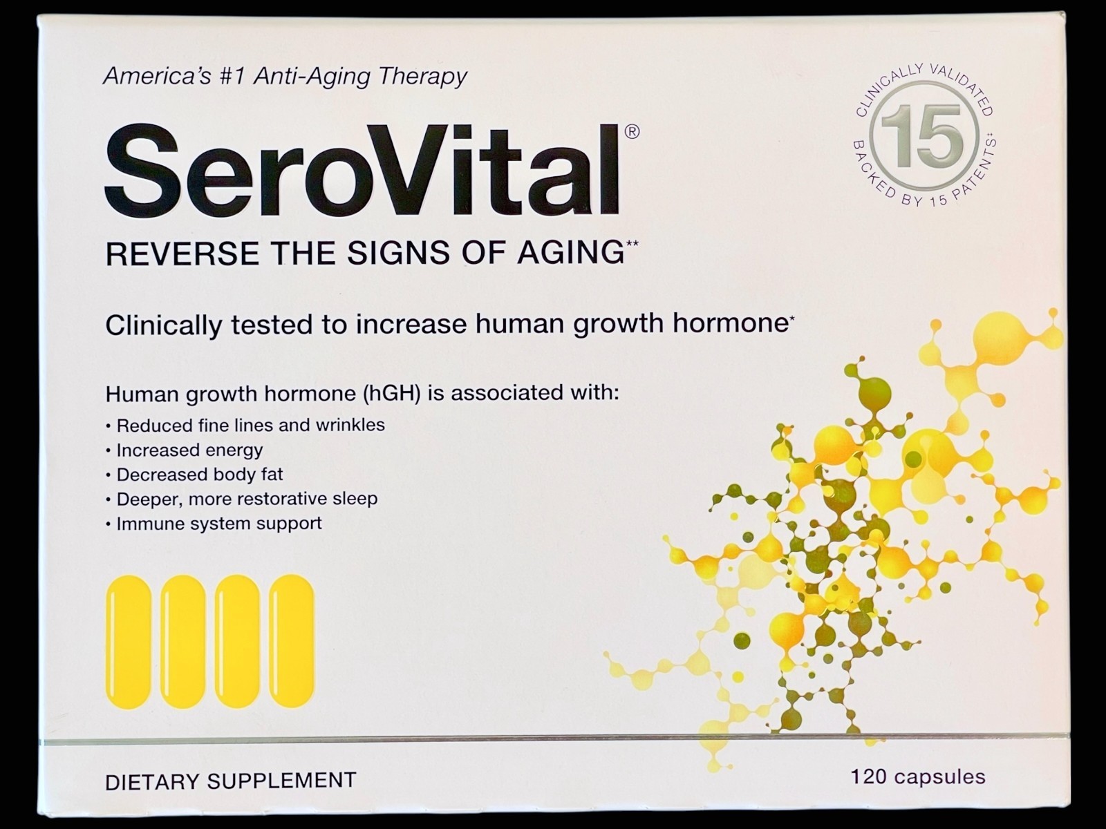 Serovital Supplement Anti-Aging Skin Energy Sleep Body Fat Immune 1 Month Supply