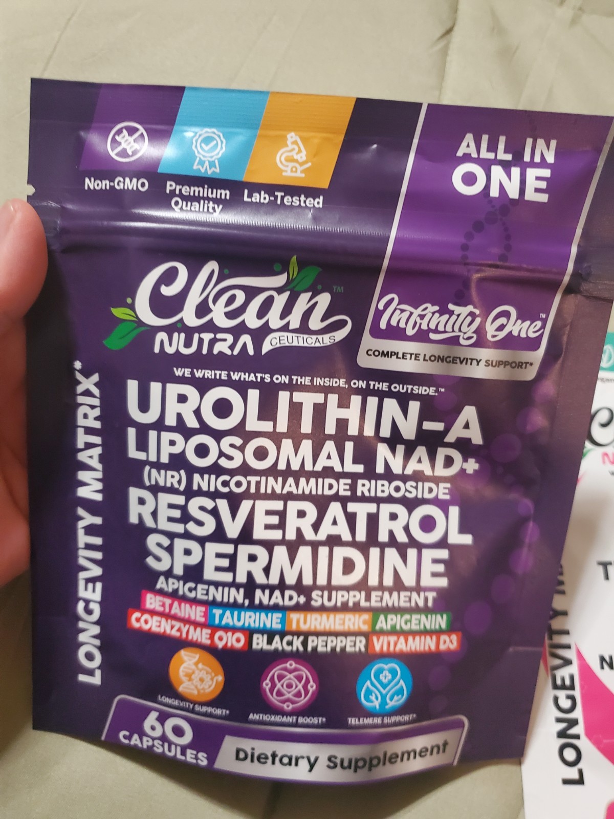 Clean Nutra Infinity One And Juvanix Combo, 60 Capsules Each